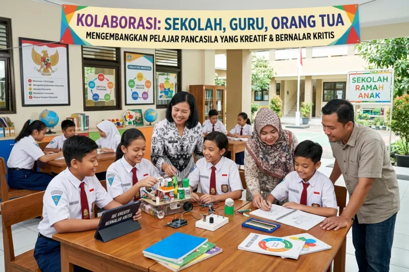 Peran Sekolah, Guru, dan Orang Tua dalam Mengembangkan Pelajar Pancasila yang Kreatif dan Bernalar Kritis