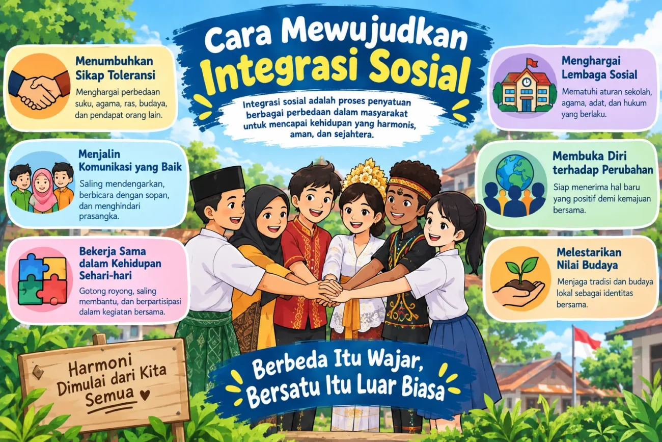 Cara Mewujudkan Integrasi sosial (AiStudio)