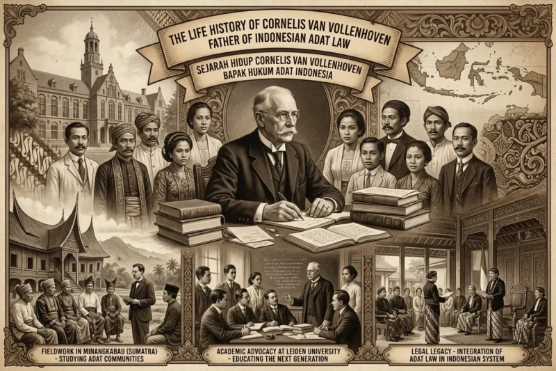 Sejarah Hidup Cornelis Van Vollenhoven, Bapak Hukum Adat Indonesia