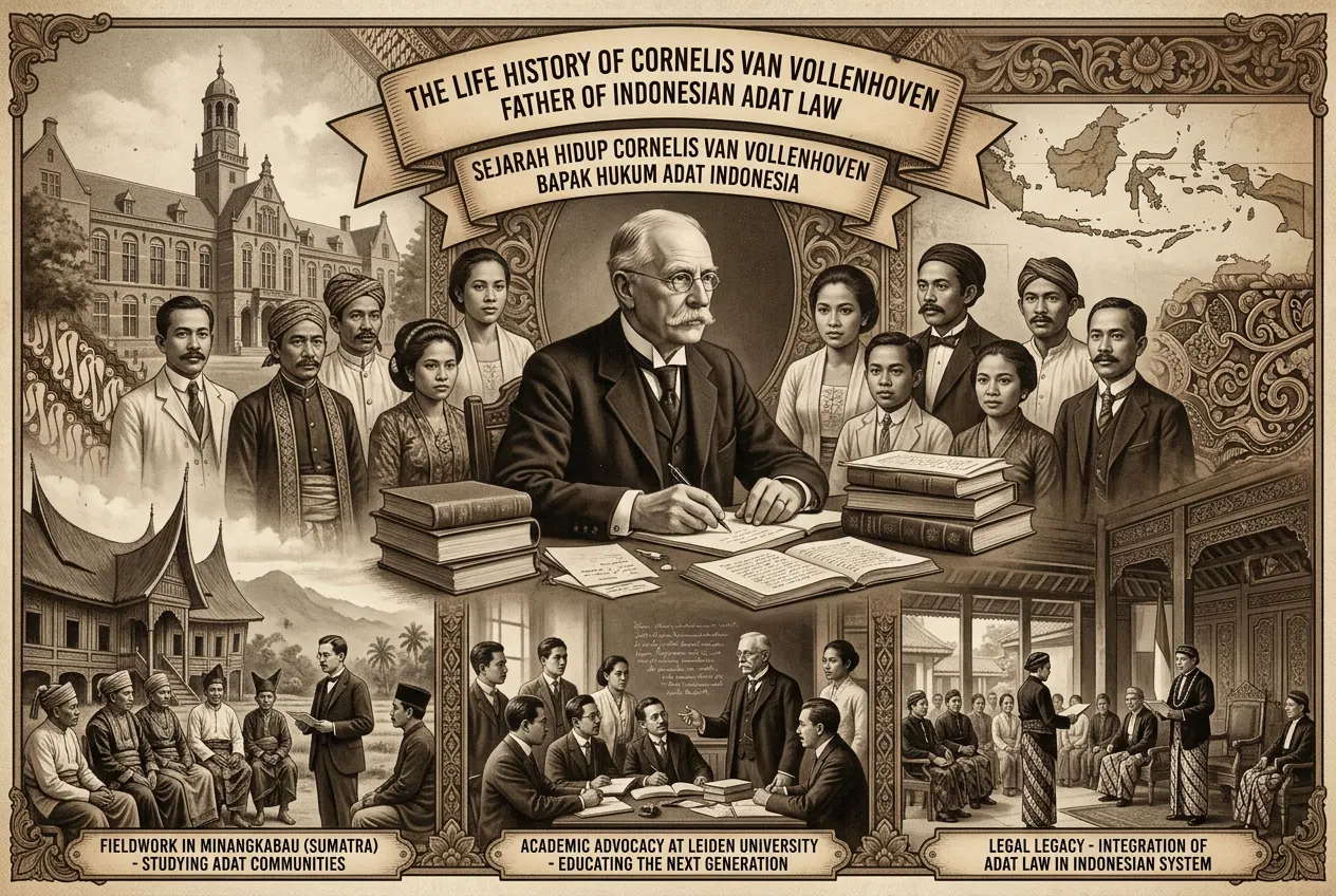 Sejarah Hidup Cornelis Van Vollenhoven, Bapak Hukum Adat Indonesia (AiStudio)