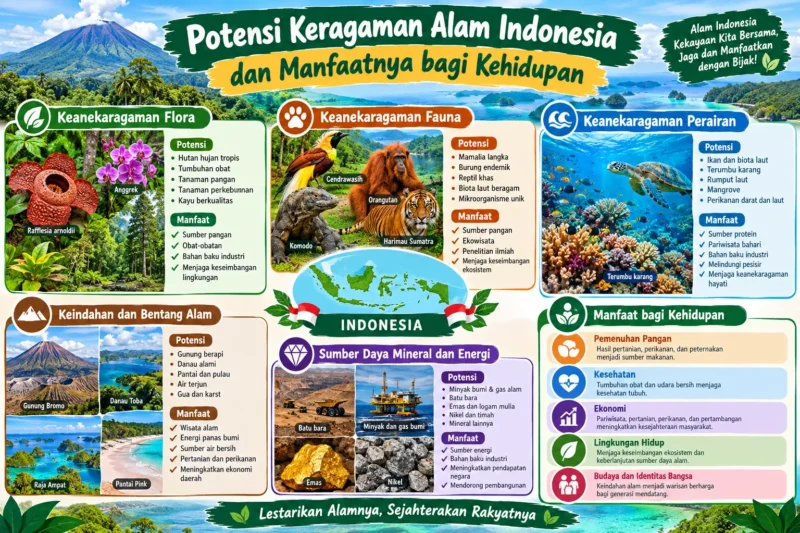 Potensi Keragaman Alam Indonesia dan Manfaatnya bagi Kehidupan