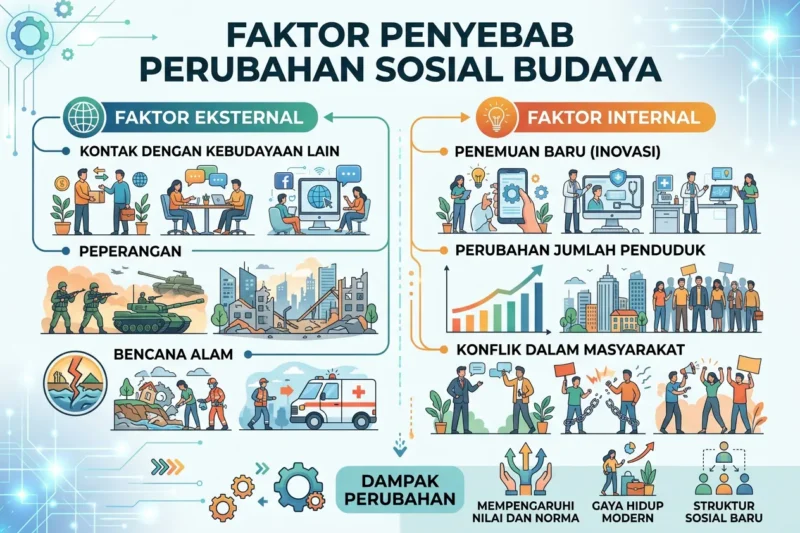 Faktor Penyebab Perubahan Sosial Budaya