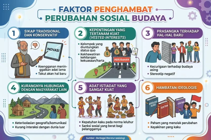 Faktor Penghambat Perubahan Sosial Budaya