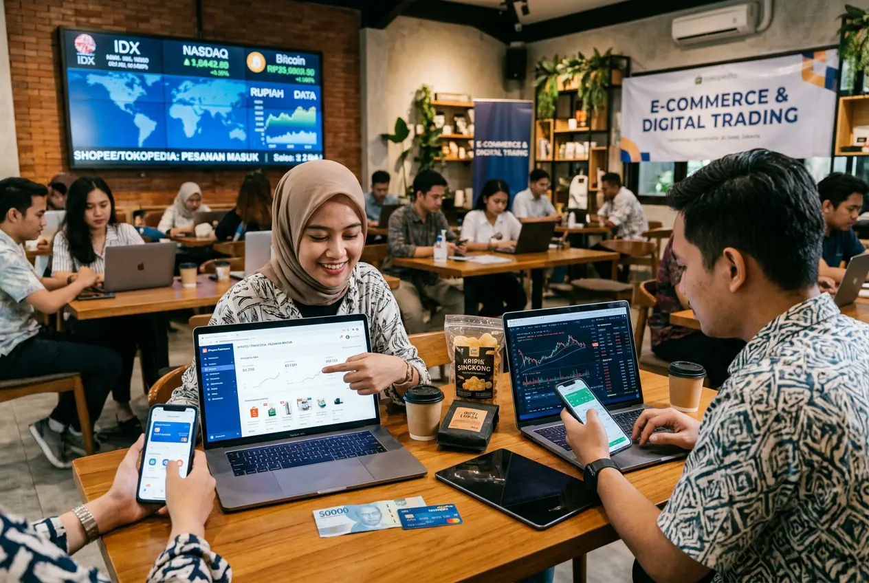 Kondisi Perdagangan Era Digital: Ciri, Manfaat, dan Tantangan (AiStudio)