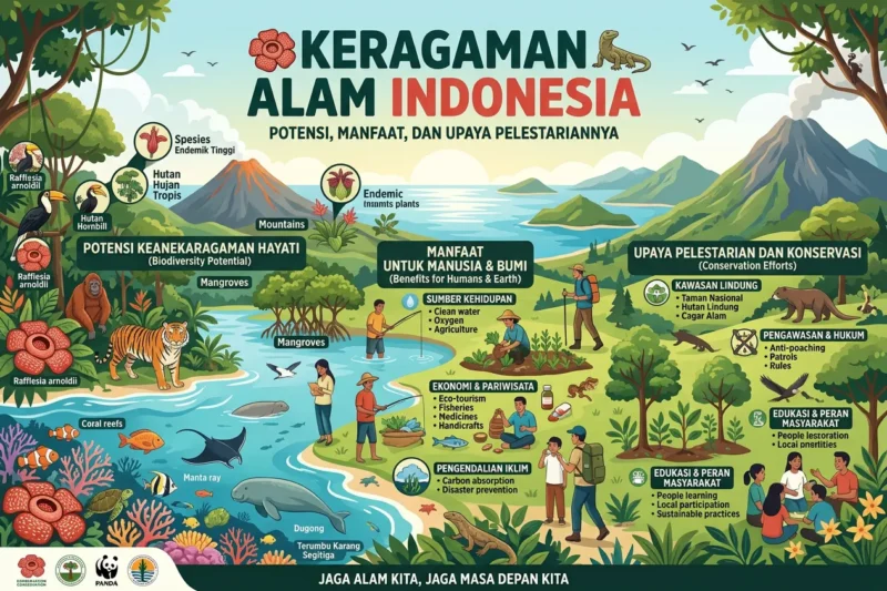 Keragaman Alam Indonesia: Potensi, Manfaat, dan Upaya Pelestariannya