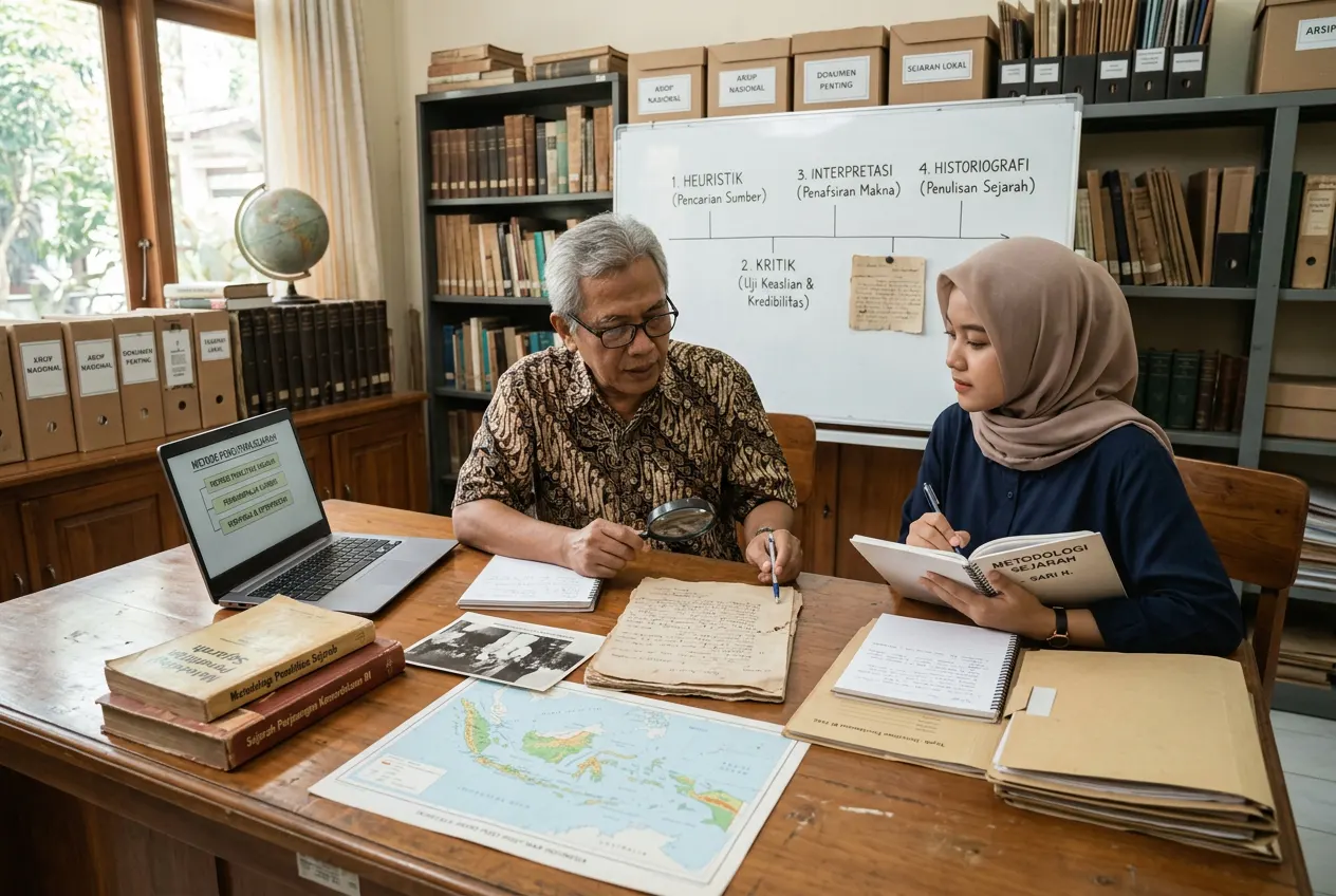 Mengolah Informasi Peristiwa Penting Menggunakan Metode Penelitian Sejarah (AiStudio)