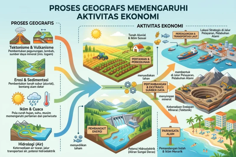 Proses Geografis Memengaruhi Aktivitas Ekonomi