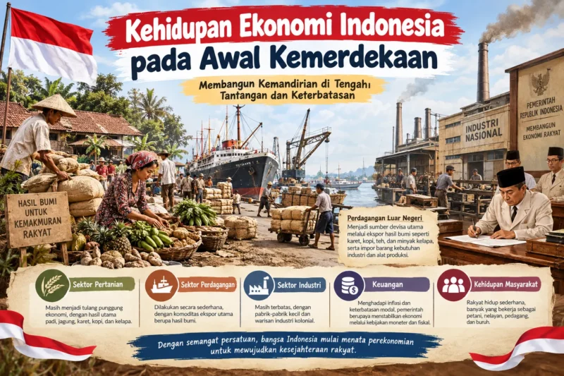 Kehidupan Ekonomi Indonesia pada Awal Kemerdekaan