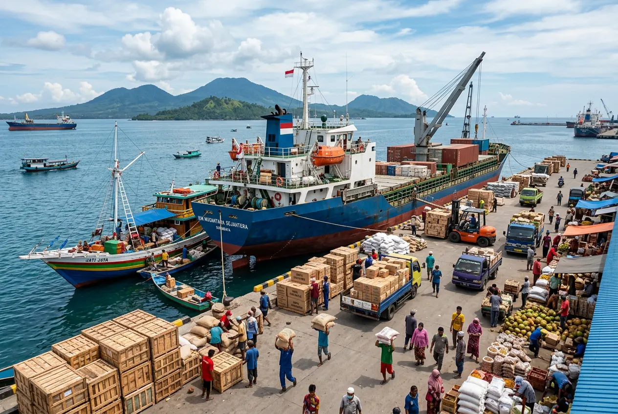 Perdagangan Antarpulau Dapat Terjadi di Indonesia (AiStudio)