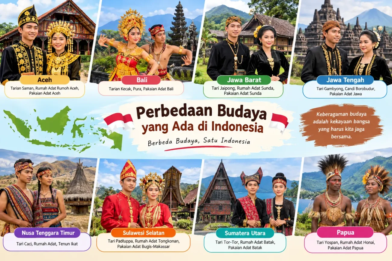 Perbedaan Budaya yang Ada di Indonesia (AiStudio)