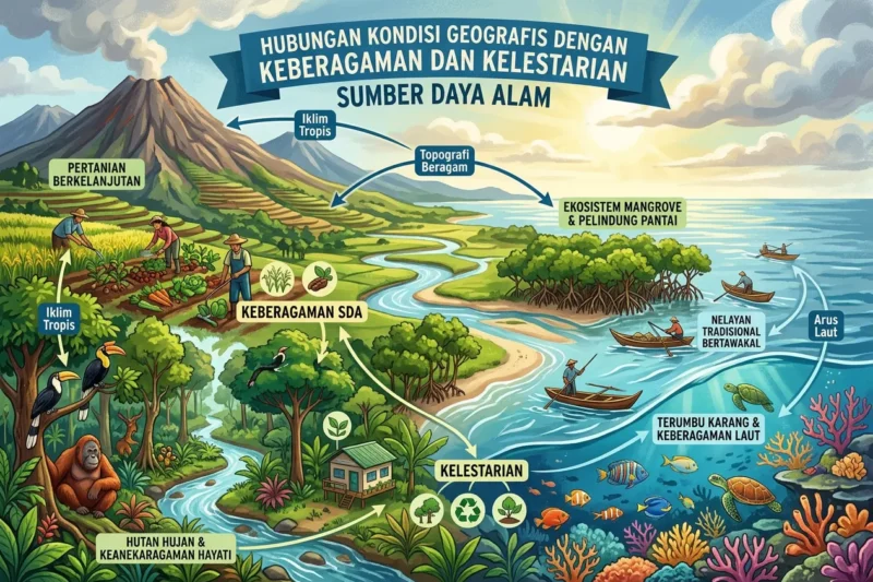 Hubungan Kondisi Geografis dengan Keberagaman dan Kelestarian Sumber Daya Alam