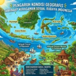 Pengaruh Kondisi Geografis terhadap Keragaman Sosial Budaya Indonesia (AiStudio)