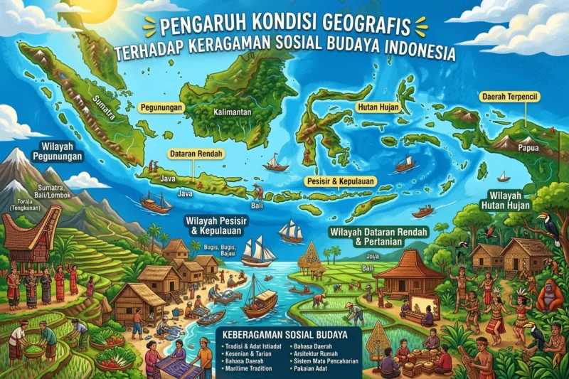 Pengaruh Kondisi Geografis terhadap Keragaman Sosial Budaya Indonesia
