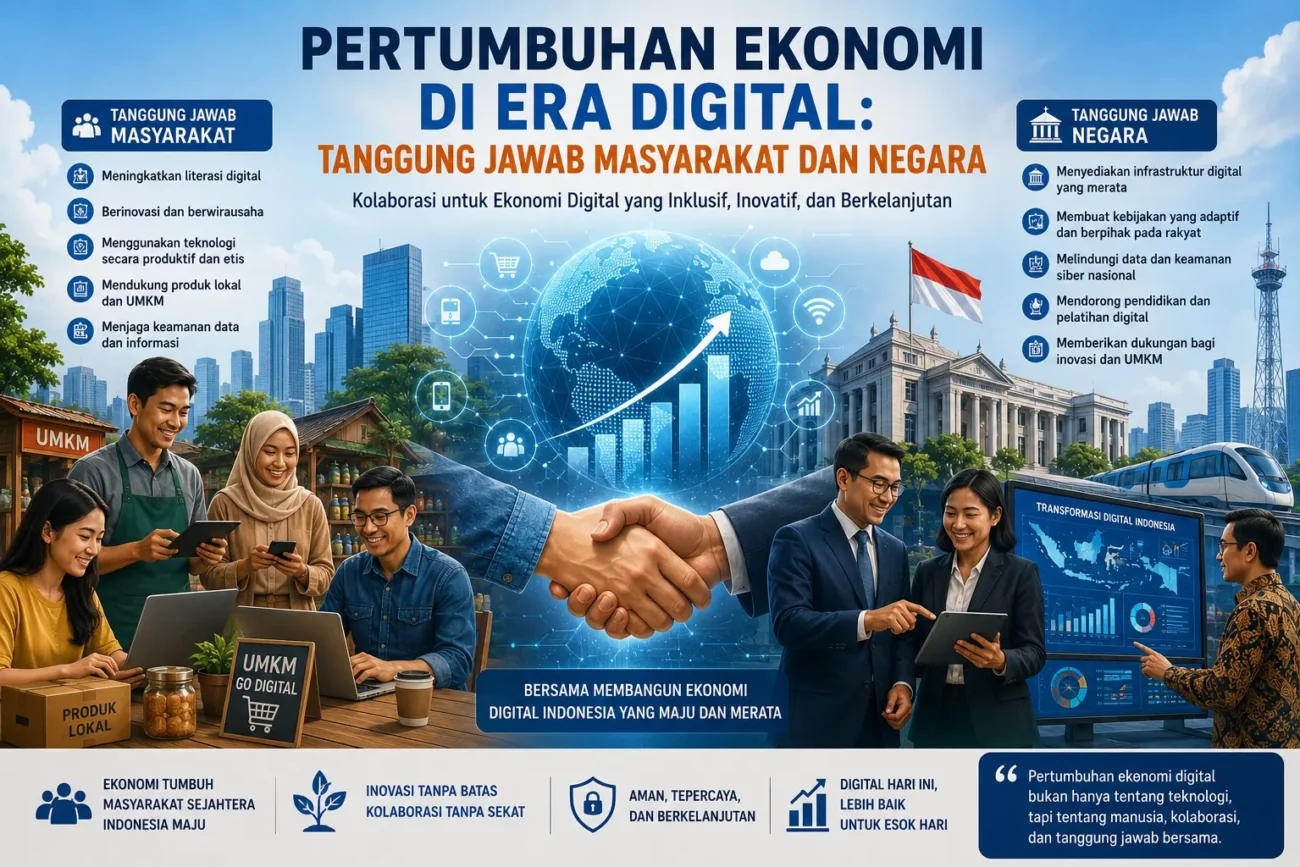 Pertumbuhan Ekonomi di Era Digital: Tanggung Jawab Masyarakat dan Negara (AiStudio)