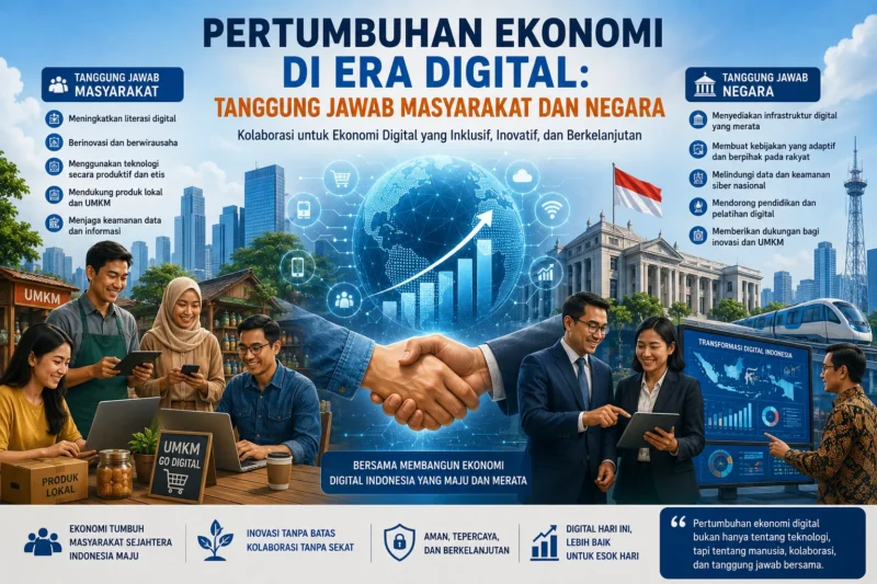 Pertumbuhan Ekonomi di Era Digital: Tanggung Jawab Masyarakat dan Negara