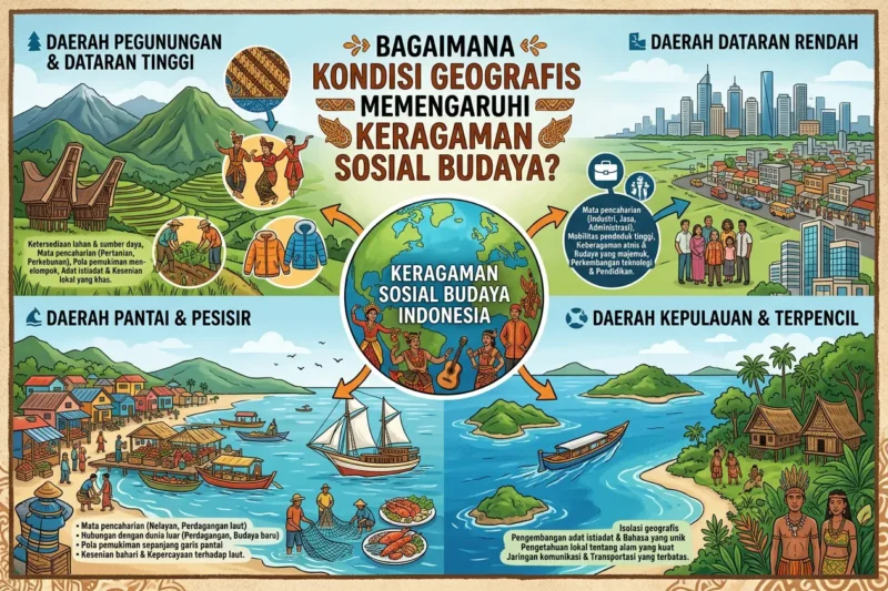 Bagaimana Kondisi Geografis Memengaruhi Keragaman Sosial Budaya?