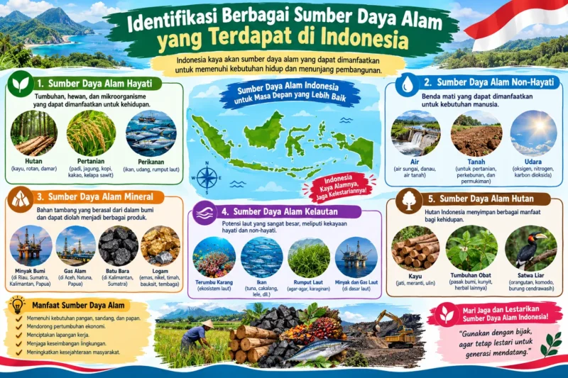 Identifikasi Berbagai Sumber Daya Alam yang Terdapat di Indonesia