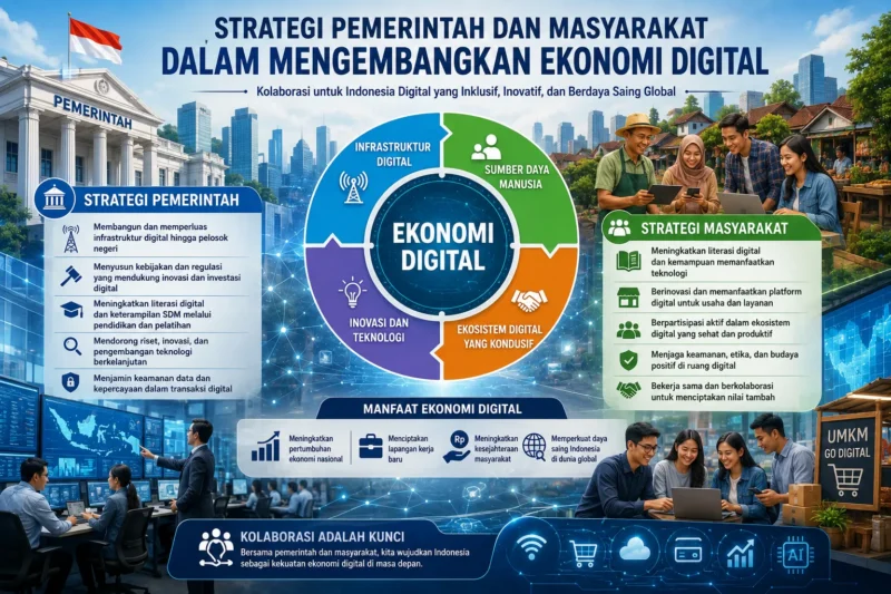Strategi Pemerintah dan Masyarakat dalam Mengembangkan Ekonomi Digital