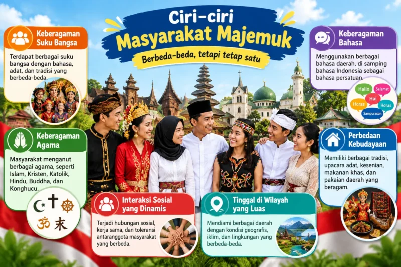 Ciri-ciri Masyarakat Majemuk