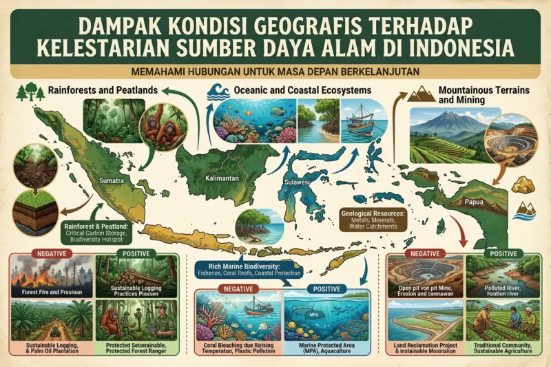 Dampak Kondisi Geografis terhadap Kelestarian Sumber Daya Alam di Indonesia