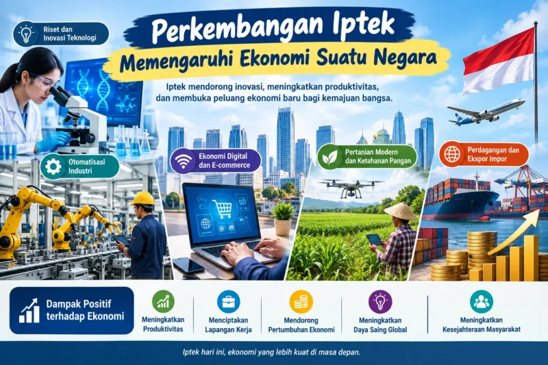 Perkembangan Iptek Memengaruhi Ekonomi Suatu negara