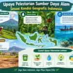 Upaya Pelestarian Sumber Daya Alam Sesuai Kondisi Geografis Indonesia (AiStudio)