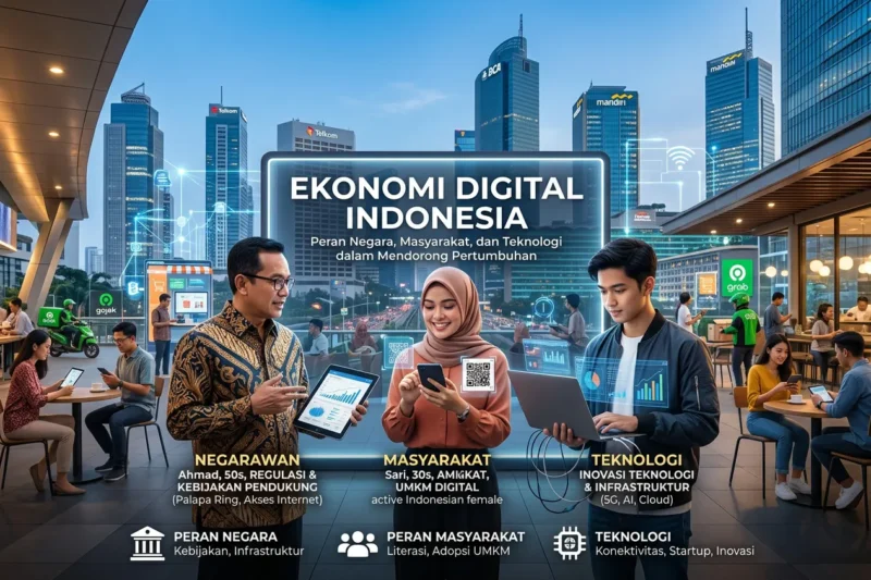 Ekonomi Digital Indonesia: Peran Negara, Masyarakat, dan Teknologi dalam Mendorong Pertumbuhan
