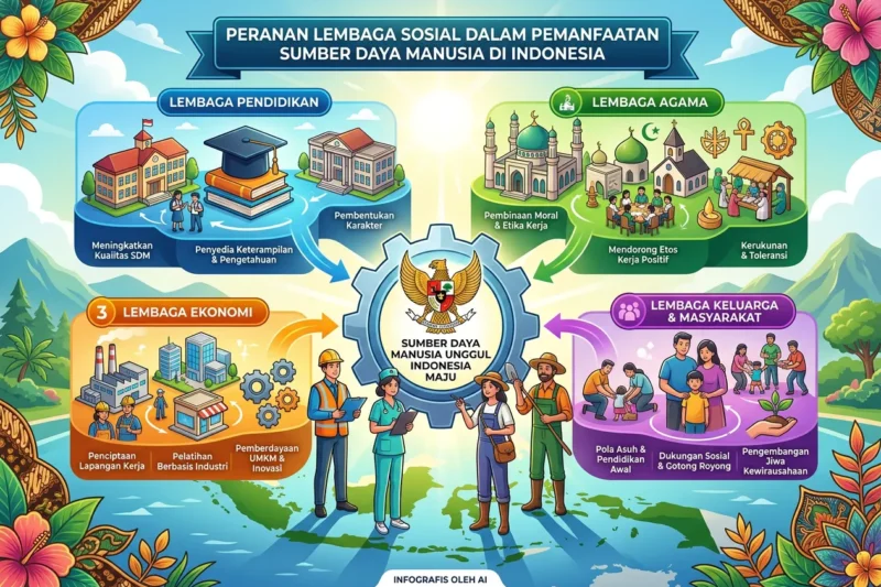 Peranan Lembaga Sosial dalam Pemanfaatan Sumber Daya Manusia di Indonesia