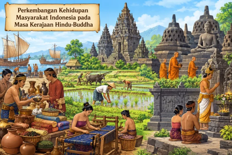 Perkembangan Kehidupan Masyarakat Indonesia pada Masa Kerajaan Hindu-Buddha
