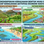 Mendeskripsikan Keragaman Bentuk Muka Bumi terhadap Keragaman Aktivitas Ekonomi Masyarakat (AiStudio)