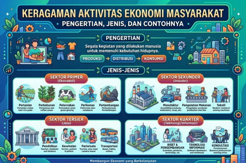 Keragaman Aktivitas Ekonomi Masyarakat: Pengertian, Jenis, dan Contohnya