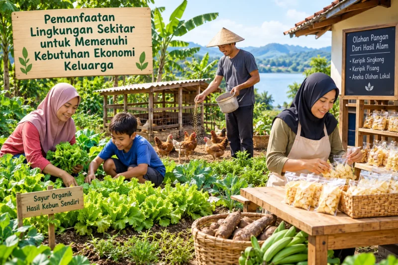 Pemanfaatan Lingkungan Sekitar untuk Memenuhi Kebutuhan Ekonomi Keluarga