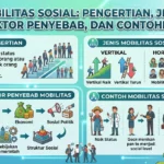 Mobilitas Sosial: Pengertian, Jenis, Faktor Penyebab, dan Contohnya (AiStudio)