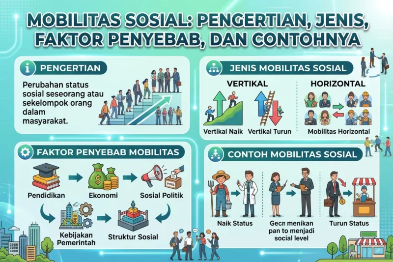Mobilitas Sosial: Pengertian, Jenis, Faktor Penyebab, dan Contohnya