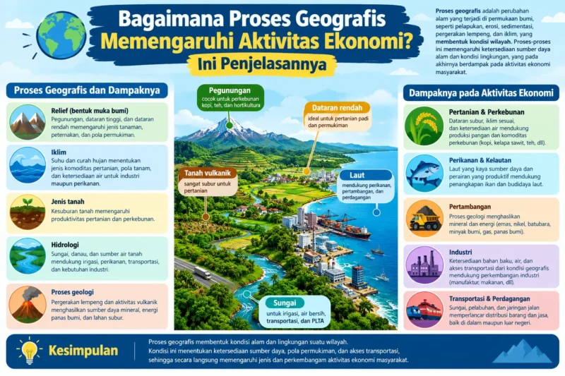 Bagaimana Proses Geografis Memengaruhi Aktivitas Ekonomi? Ini Penjelasannya
