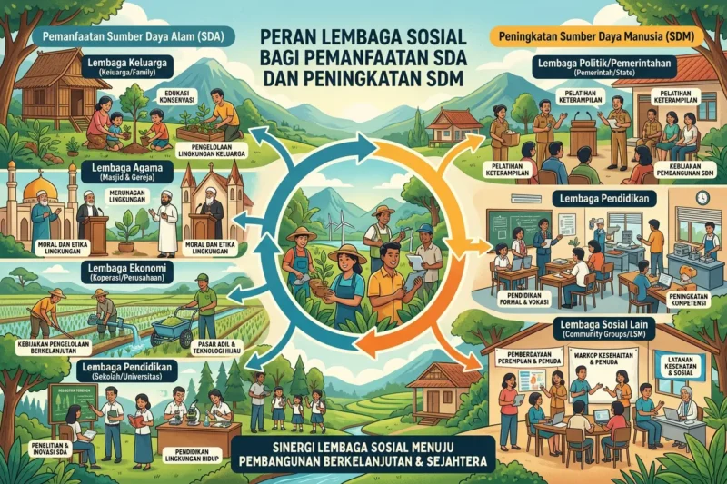 Peran Lembaga Sosial bagi Pemanfaatan Sumber Daya Alam dan Peningkatan Sumber Daya Manusia