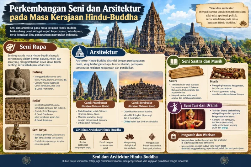 Perkembangan Seni dan Arsitektur pada Masa Kerajaan Hindu-Buddha