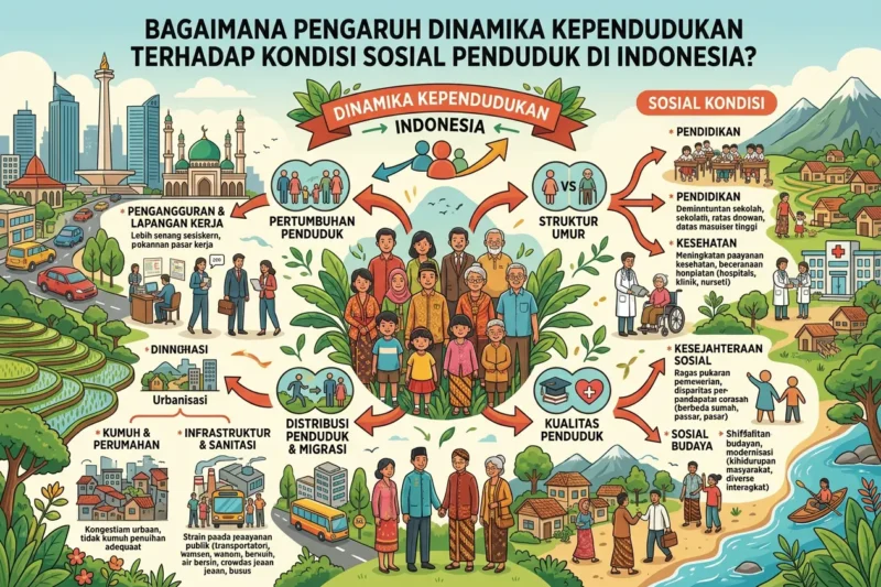 Bagaimana Pengaruh Dinamika Kependudukan terhadap Kondisi Sosial Penduduk di Indonesia?