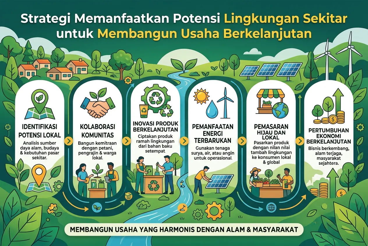 Strategi Memanfaatkan Potensi Lingkungan Sekitar untuk Membangun Usaha Berkelanjutan (AiStudio)