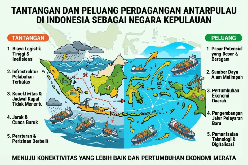 Tantangan dan Peluang Perdagangan Antarpulau di Indonesia sebagai Negara Kepulauan