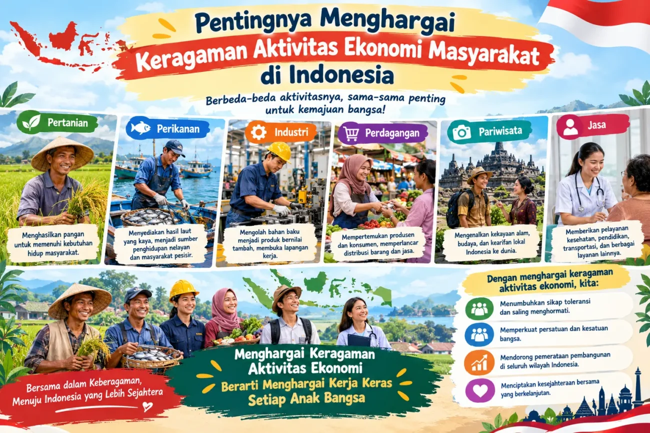 Pentingnya Menghargai Keragaman Aktivitas Ekonomi Masyarakat di Indonesia (AiStudio)