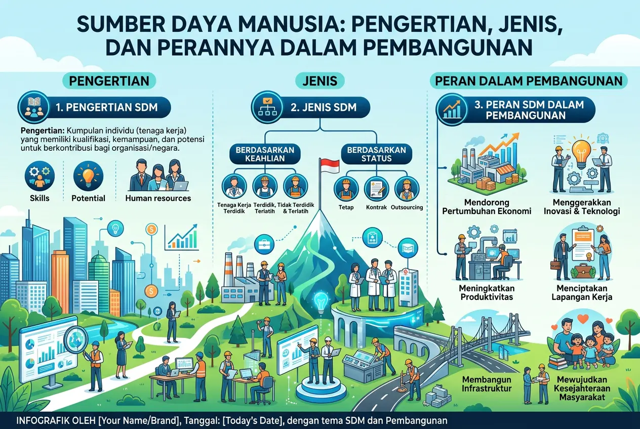Sumber Daya Manusia: Pengertian, Jenis, dan Perannya dalam Pembangunan (AiStudio)