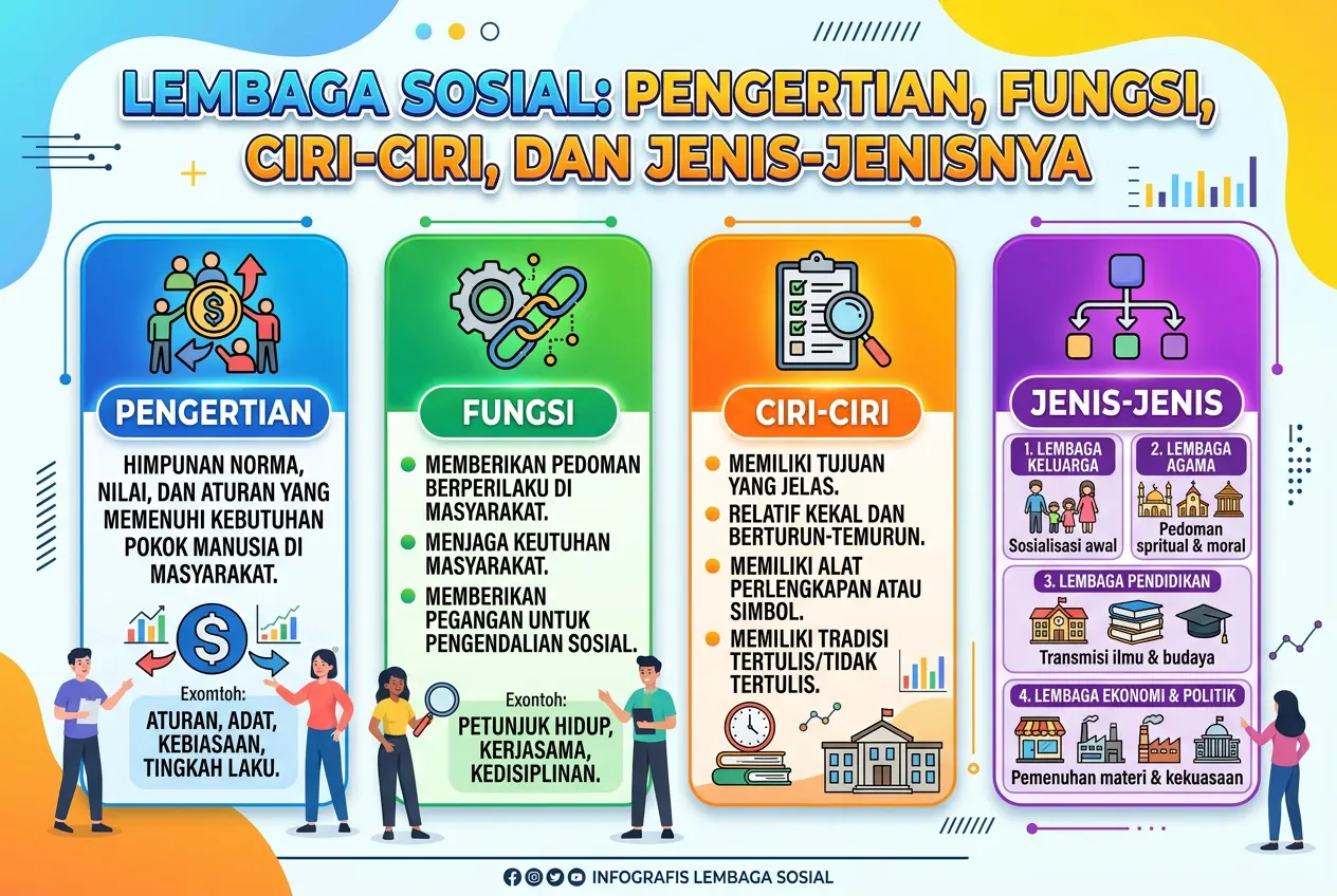 Lembaga Sosial: Pengertian, Fungsi, Ciri-Ciri, dan Jenis-Jenisnya (AiStudio)