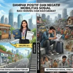 Dampak Positif dan Negatif Mobilitas Sosial bagi Individu dan Masyarakat (AiStudio)