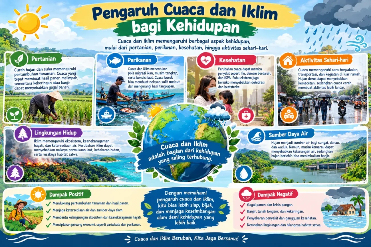 Pengaruh Cuaca dan Iklim bagi Kehidupan (AiStudio)