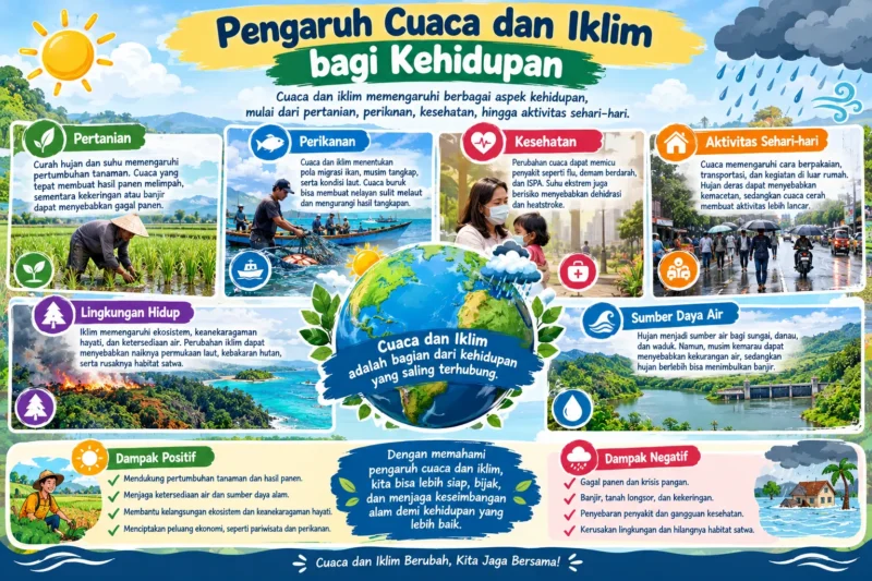Pengaruh Cuaca dan Iklim bagi Kehidupan