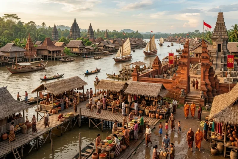 Kehidupan Masyarakat pada Masa Kerajaan Sriwijaya dan Majapahit