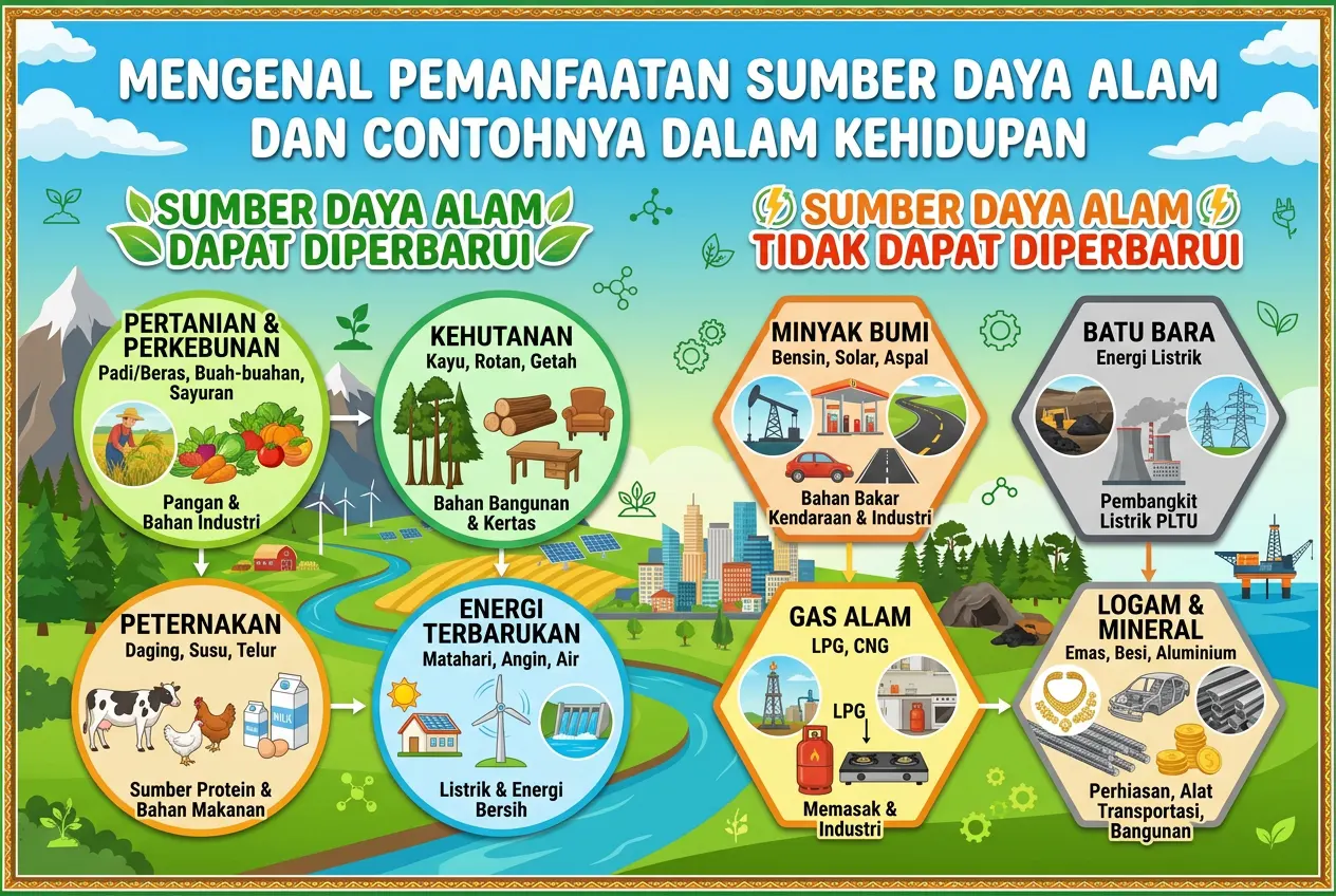 Mengenal Pemanfaatan Sumber Daya Alam dan Contohnya dalam Kehidupan (AiStudio)