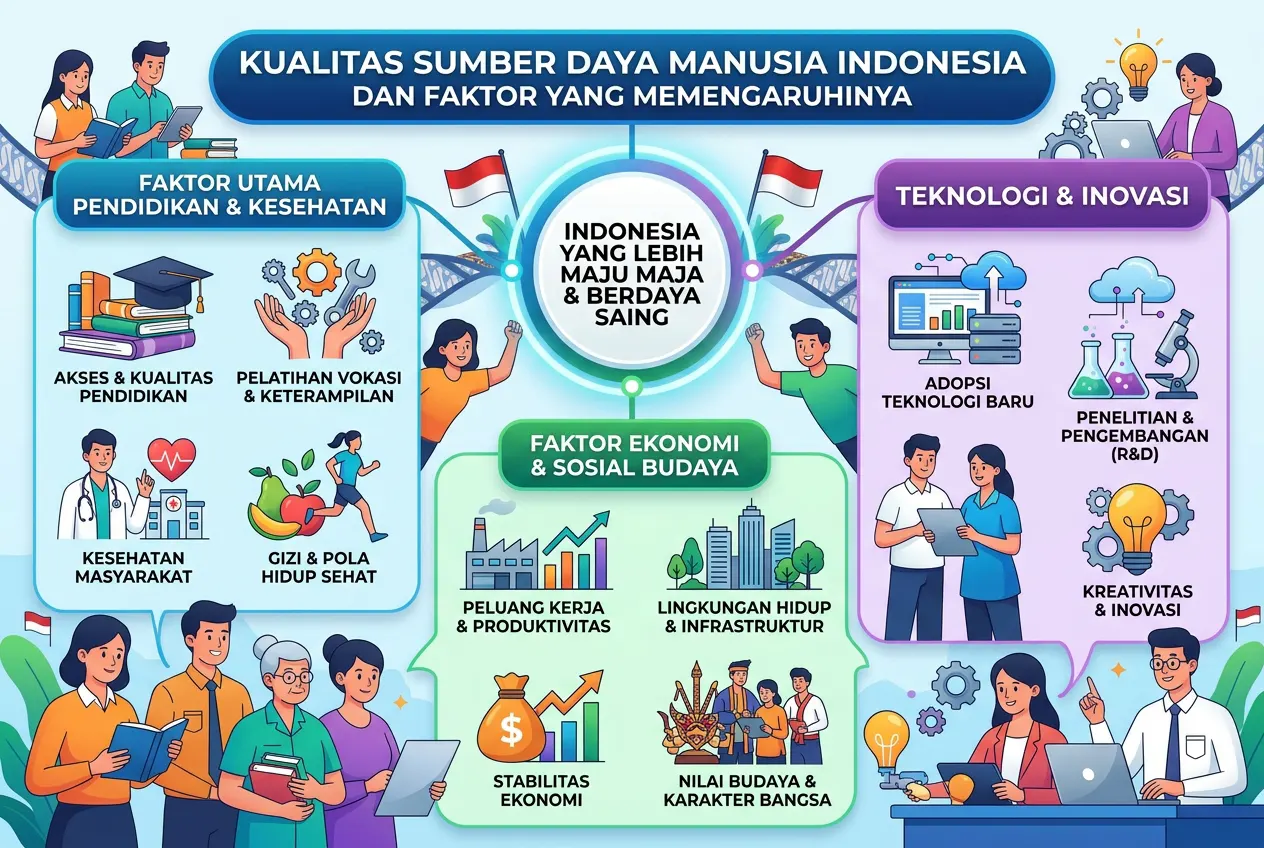 Kualitas Sumber Daya Manusia Indonesia dan Faktor yang Memengaruhinya (AiStudio)