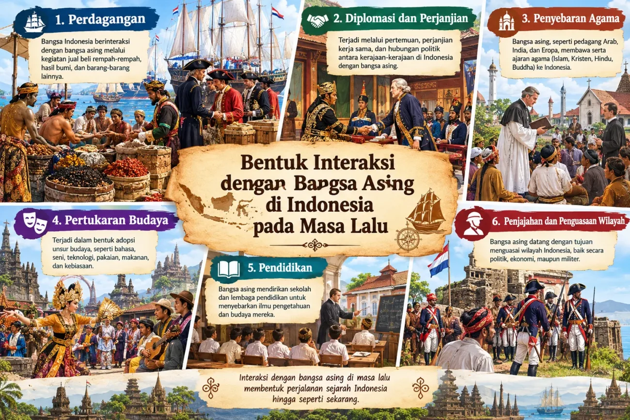 Bentuk Interaksi dengan Bangsa Asing di Indonesia pada Masa Lalu (AiStudio)